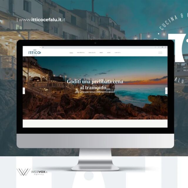 É finalmente online www.itticocefalu.it 😍 

Location in riva al mare nella splendida Cefalù con piatti ricercati, tutti visibili nel sito web. É inoltre possibile consultare il menu! 

Grazie Ittico - Cucina&CO. per averci affidato questo progetto!

Logo - Foto 👉🏼 HUB87 - Logo & Creative Studio
Foto 👉🏼 Master Photographers

Webvox Agency: la nostra esperienza al tuo servizio!
🖌Graphic Design - 💻 Siti Web
⌨ Gestione Social - 💻 E-Commerce

Per info e preventivi:
📞 +39 091 543569
📱 +39 328 4224247
✉️ webmastertermini@gmail.com
📍 Via Bevuto, 29 - Termini Imerese 90018 (PA)
🌐 www.webvox.it

#webagency #sitiweb #webdesign #ecommerce #grafica #socialmediamarketing #marketing #webmarketing #website #webagency #seo #sitoweb #social #web #webdesigner #sitiinternet #digitalmarketing #wordpress #creazionesitiweb #socialmedia #comunicazione #sitiwordpress #advertising #graphicdesign #realizzazionesitiweb #webmaster